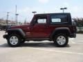 2010 Red Rock Crystal Pearl Jeep Wrangler Sport 4x4  photo #6