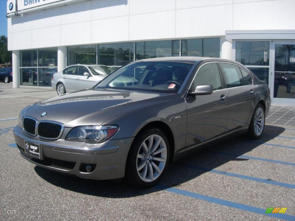 2008 7 Series 750Li Sedan - Sterling Grey Metallic / Flannel Grey photo #2