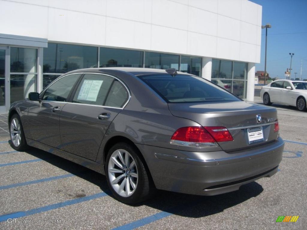 2008 7 Series 750Li Sedan - Sterling Grey Metallic / Flannel Grey photo #3