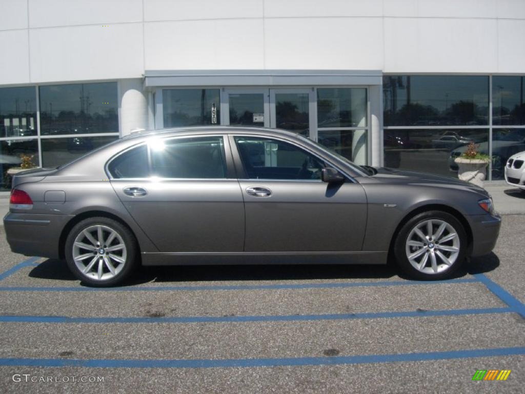 2008 7 Series 750Li Sedan - Sterling Grey Metallic / Flannel Grey photo #5