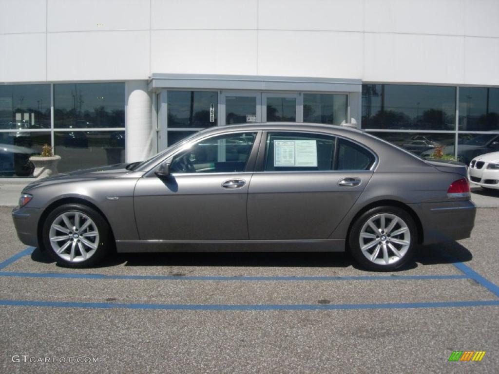 2008 7 Series 750Li Sedan - Sterling Grey Metallic / Flannel Grey photo #6