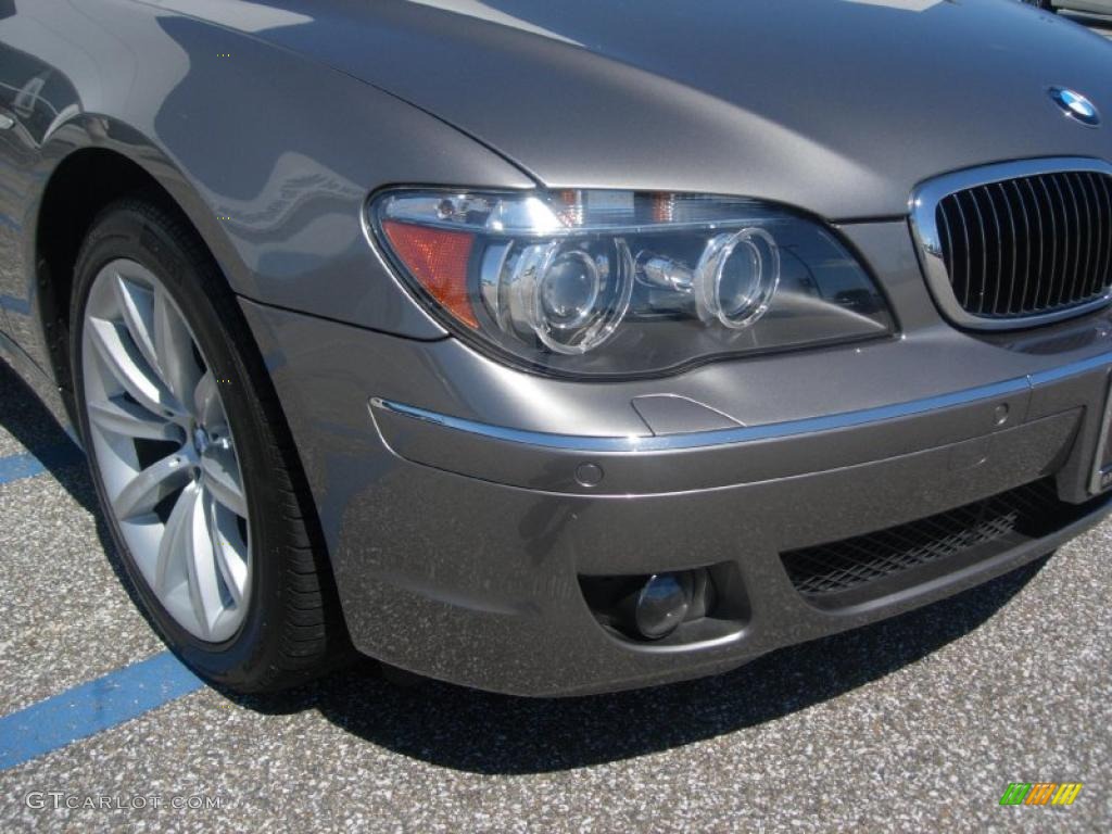 2008 7 Series 750Li Sedan - Sterling Grey Metallic / Flannel Grey photo #7