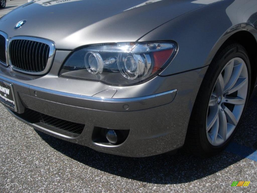 2008 7 Series 750Li Sedan - Sterling Grey Metallic / Flannel Grey photo #8