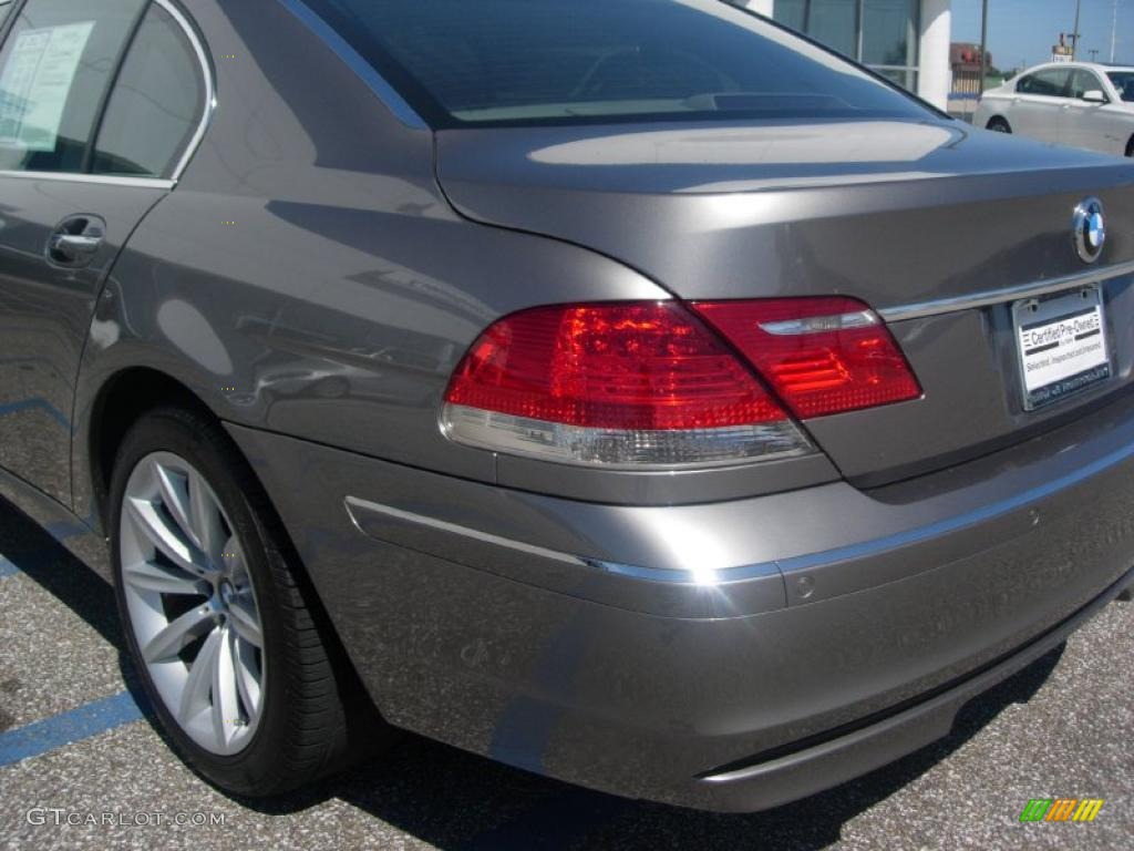 2008 7 Series 750Li Sedan - Sterling Grey Metallic / Flannel Grey photo #9