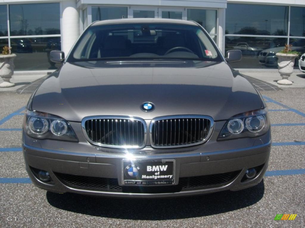 2008 7 Series 750Li Sedan - Sterling Grey Metallic / Flannel Grey photo #12
