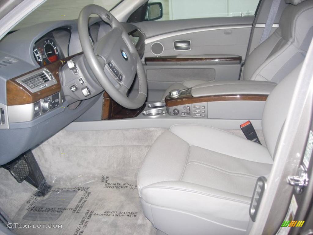 2008 7 Series 750Li Sedan - Sterling Grey Metallic / Flannel Grey photo #14