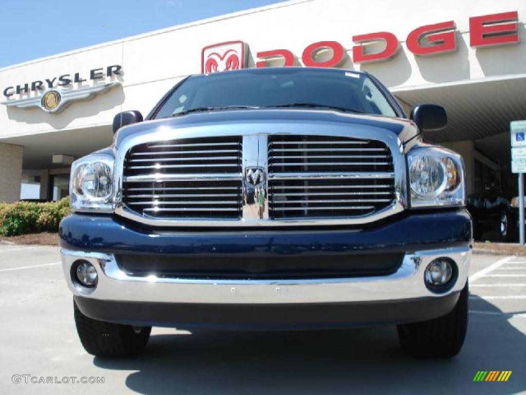 2008 Ram 1500 Big Horn Edition Quad Cab 4x4 - Patriot Blue Pearl / Medium Slate Gray photo #8