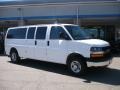 2008 Summit White Chevrolet Express EXT LS 3500 Passenger Van  photo #1