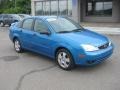 2007 Aqua Blue Metallic Ford Focus ZX4 SES Sedan  photo #8