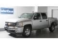 2010 Sheer Silver Metallic Chevrolet Silverado 1500 LT Crew Cab 4x4  photo #1