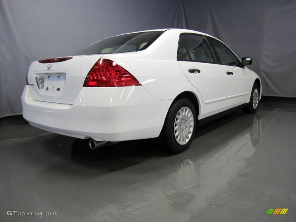 2007 Accord Value Package Sedan - Taffeta White / Ivory photo #3