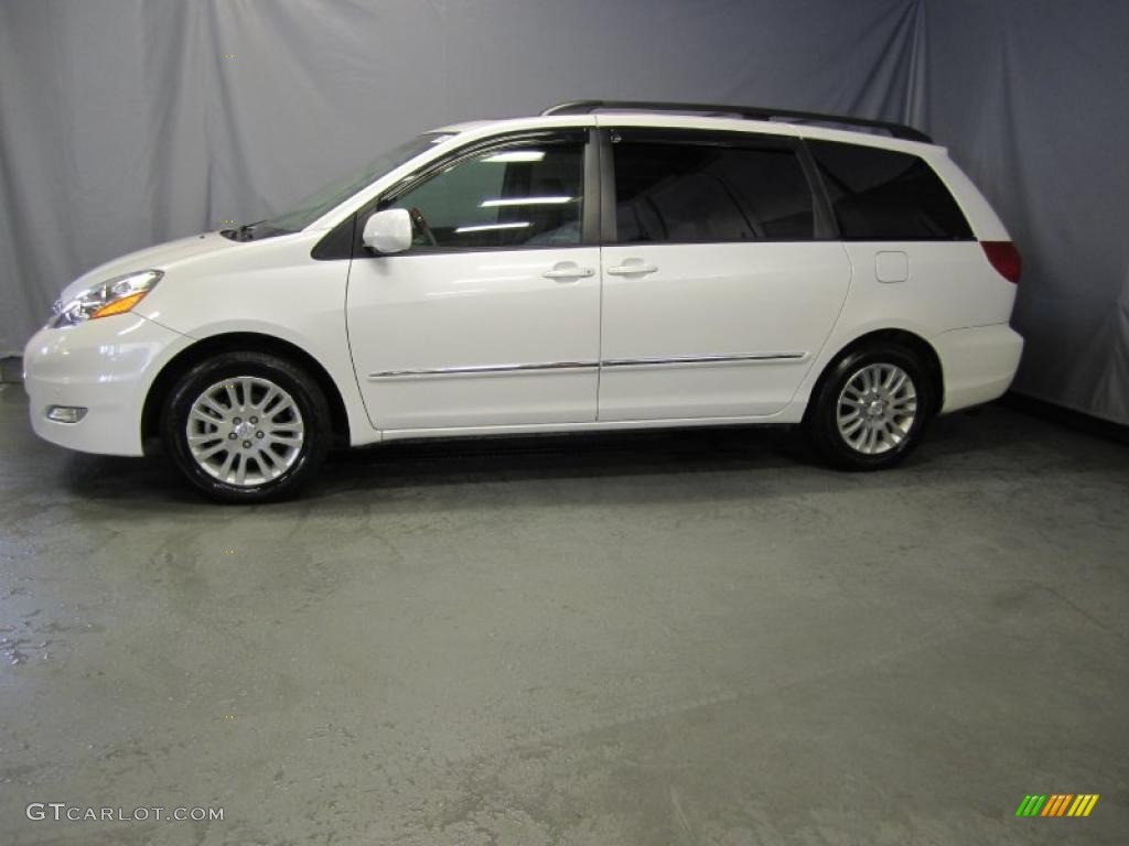 2008 Sienna Limited - Arctic Frost Pearl / Stone photo #2