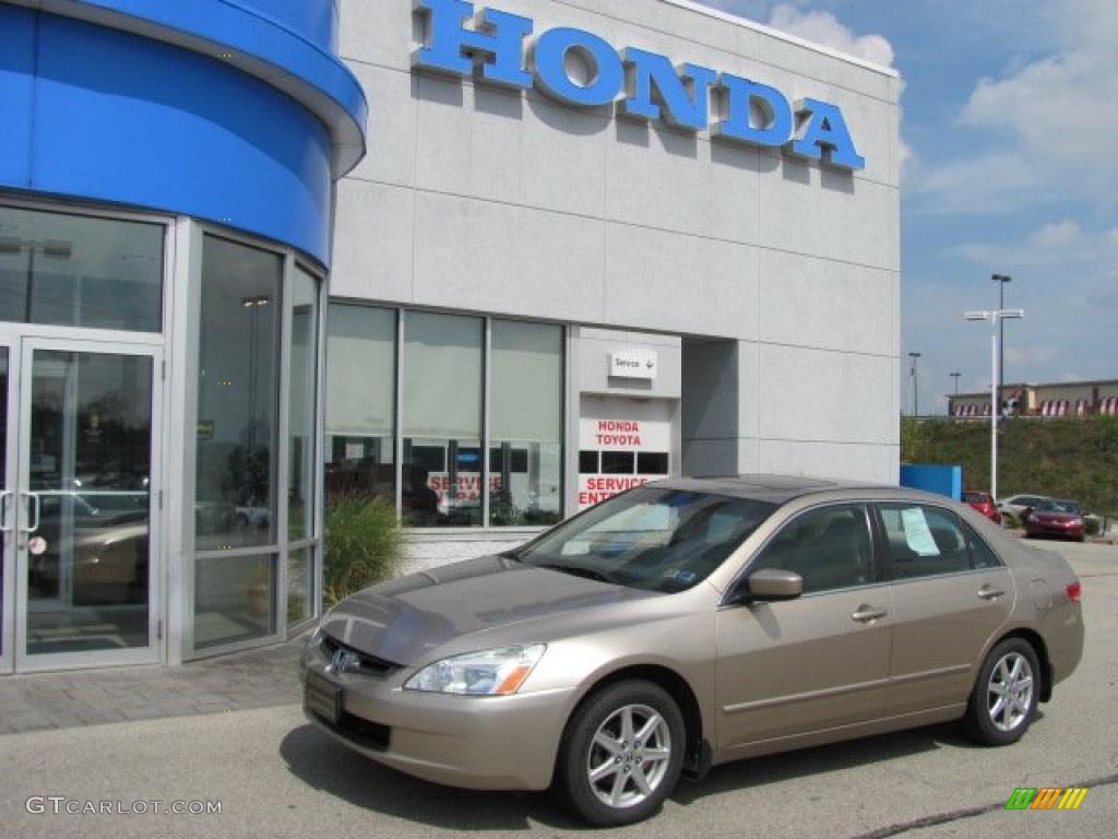 2003 Accord EX V6 Sedan - Desert Mist Metallic / Ivory photo #1