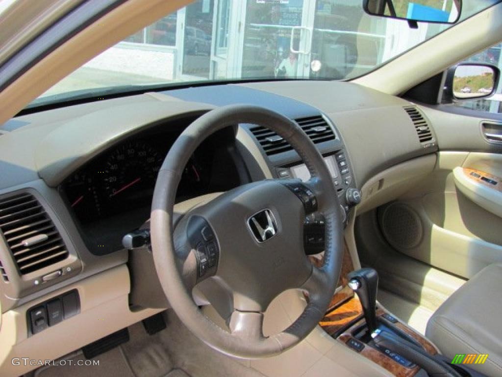 2003 Accord EX V6 Sedan - Desert Mist Metallic / Ivory photo #12