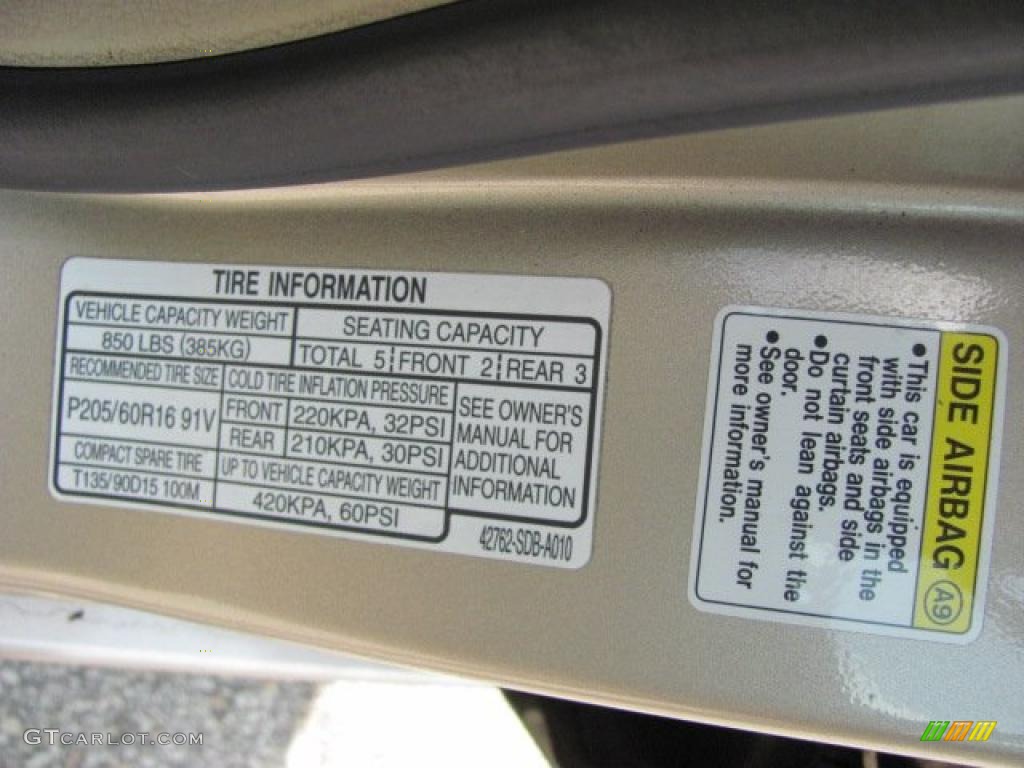 2003 Accord EX V6 Sedan - Desert Mist Metallic / Ivory photo #18