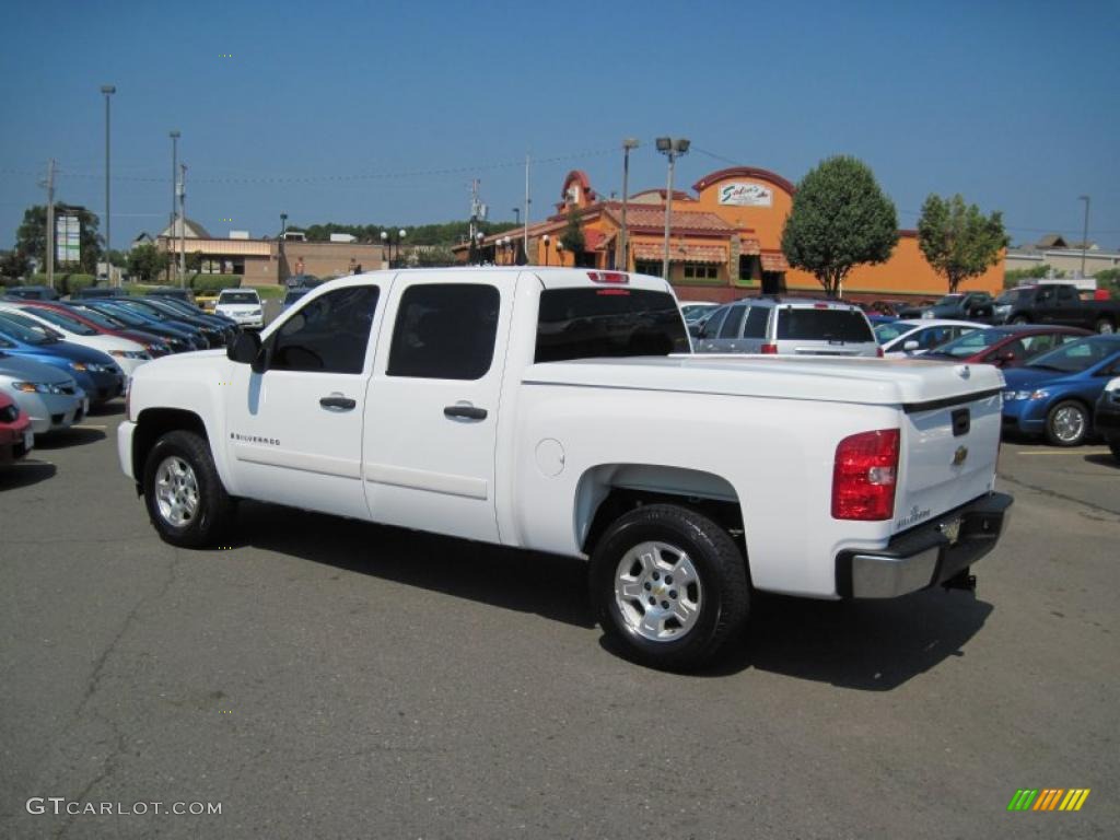 2008 Silverado 1500 LT Crew Cab - Summit White / Ebony photo #3