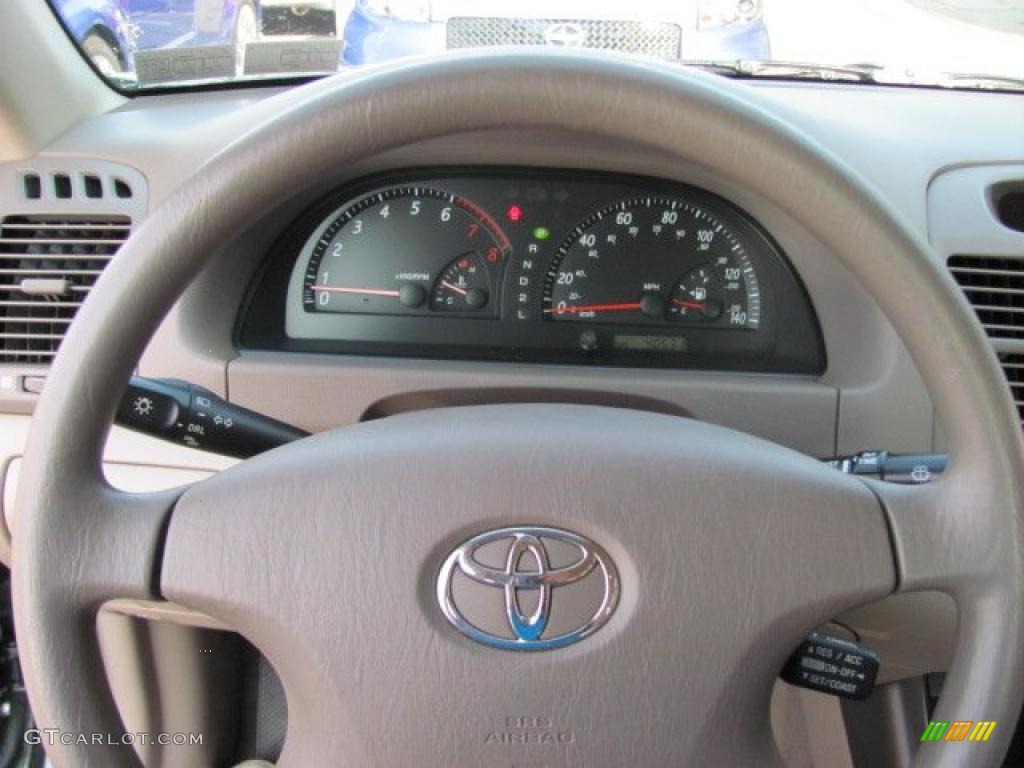 2003 Camry LE - Aspen Green Pearl / Taupe photo #17