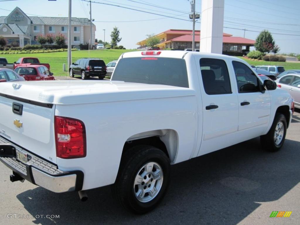 2008 Silverado 1500 LT Crew Cab - Summit White / Ebony photo #5