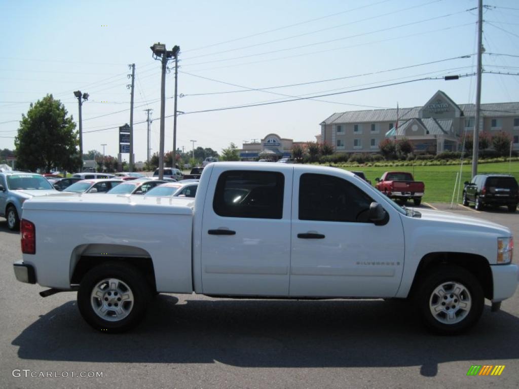 2008 Silverado 1500 LT Crew Cab - Summit White / Ebony photo #6