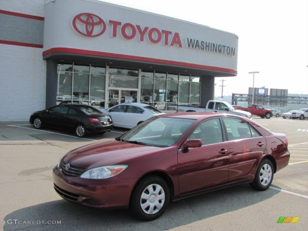 2003 Camry LE - Salsa Red Pearl / Taupe photo #1