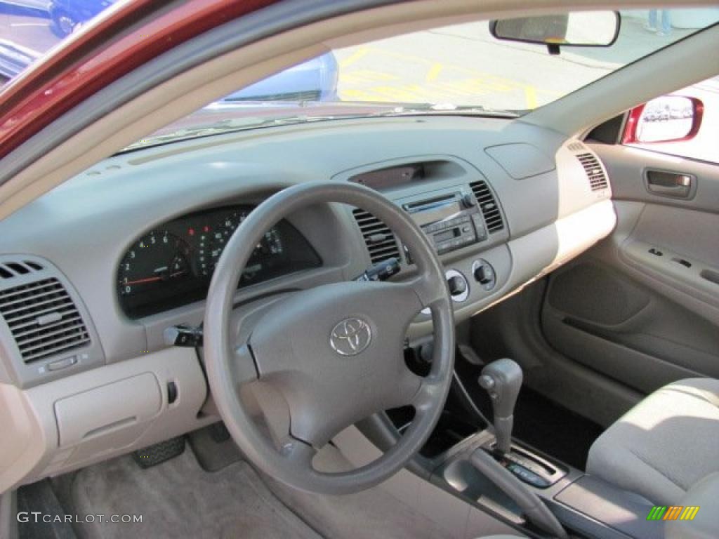 2003 Camry LE - Salsa Red Pearl / Taupe photo #11