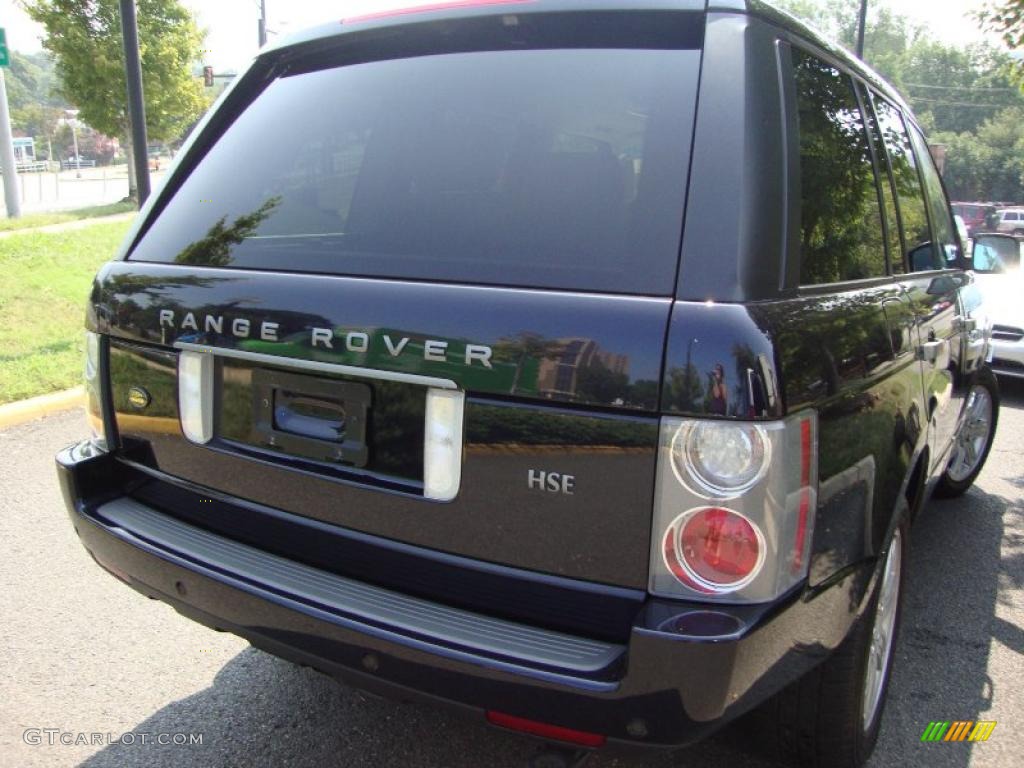 2008 Range Rover V8 HSE - Buckingham Blue Metallic / Sand photo #4