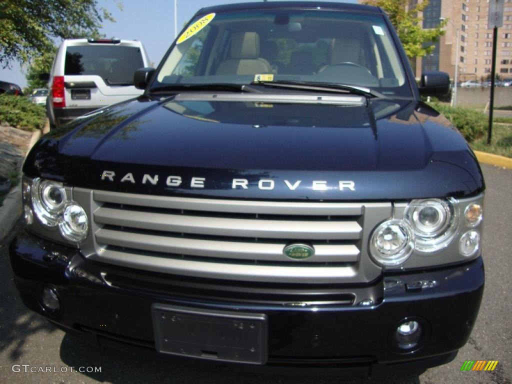 2008 Range Rover V8 HSE - Buckingham Blue Metallic / Sand photo #8