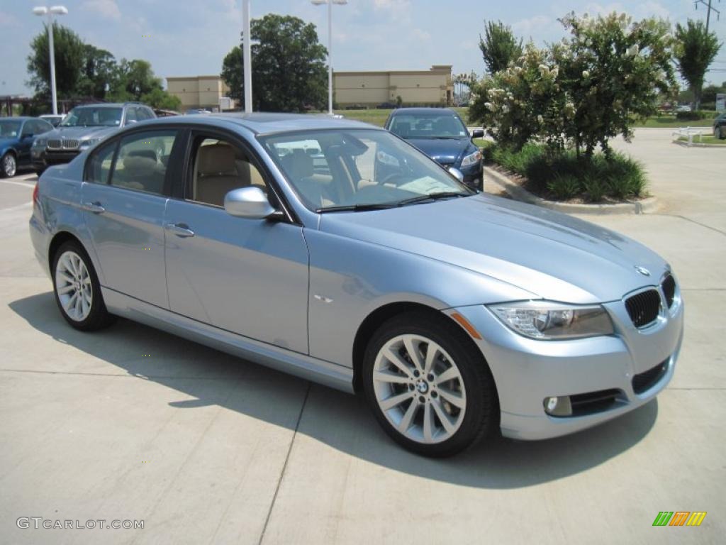 2011 3 Series 328i Sedan - Blue Water Metallic / Beige photo #2