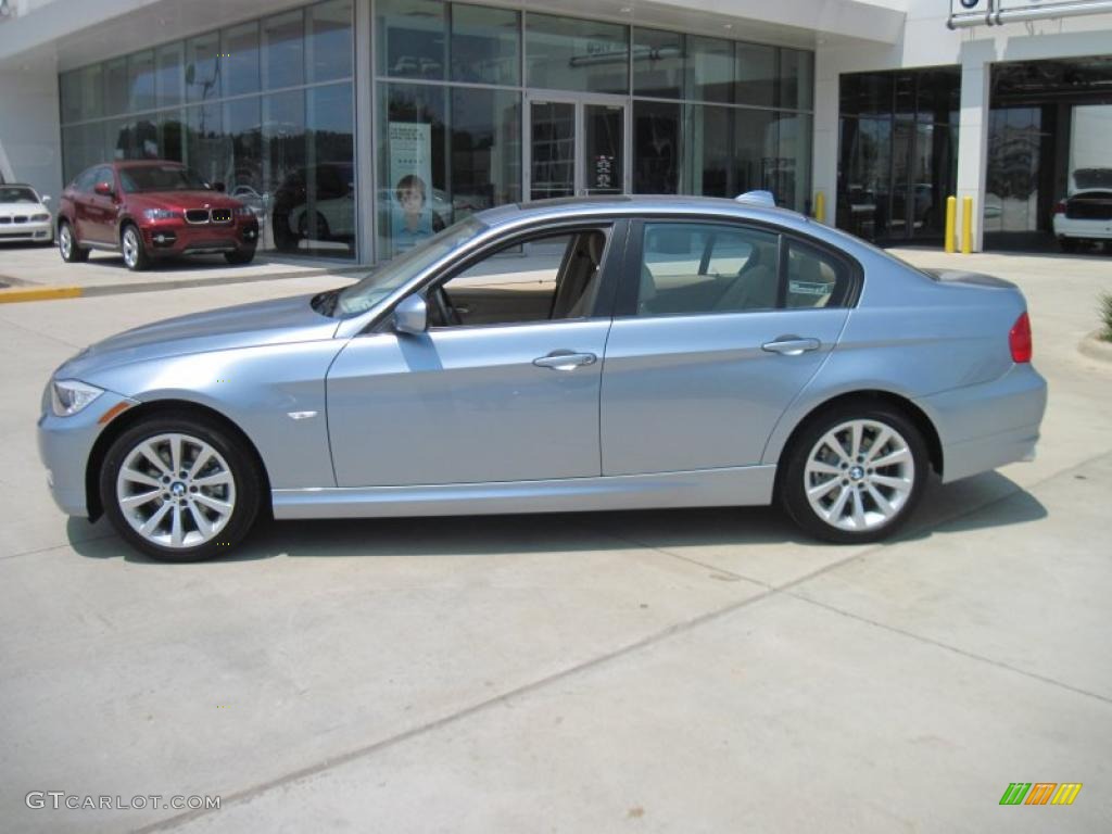 2011 3 Series 328i Sedan - Blue Water Metallic / Beige photo #3
