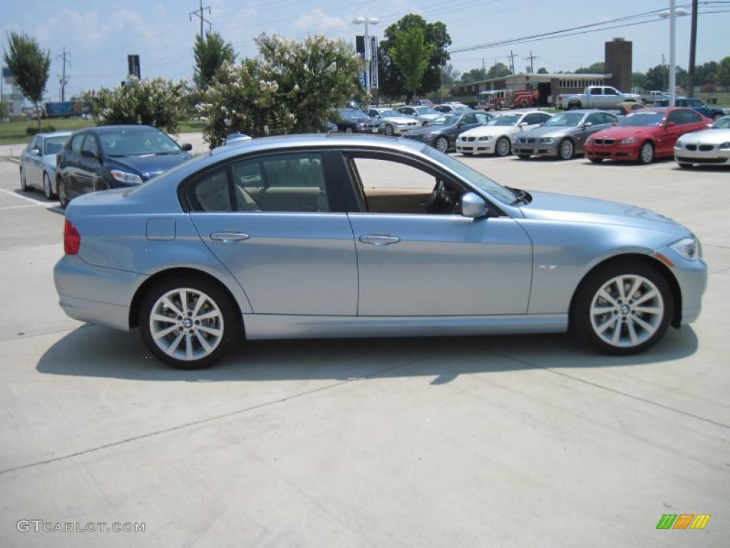 2011 3 Series 328i Sedan - Blue Water Metallic / Beige photo #4