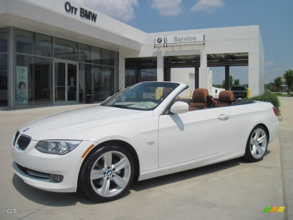 2011 3 Series 328i Convertible - Alpine White / Saddle Brown Dakota Leather photo #1