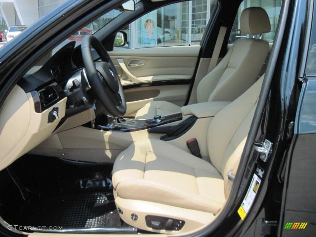 2011 3 Series 335i Sedan - Black Sapphire Metallic / Beige photo #7