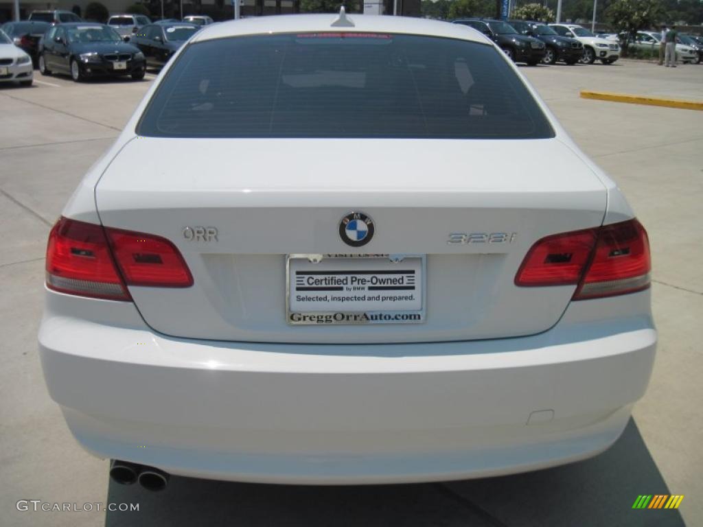 2008 3 Series 328i Coupe - Alpine White / Cream Beige photo #6