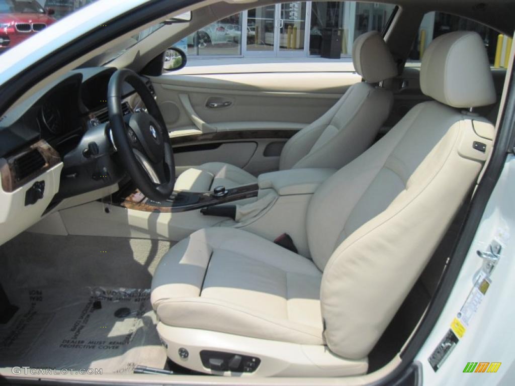 2008 3 Series 328i Coupe - Alpine White / Cream Beige photo #8