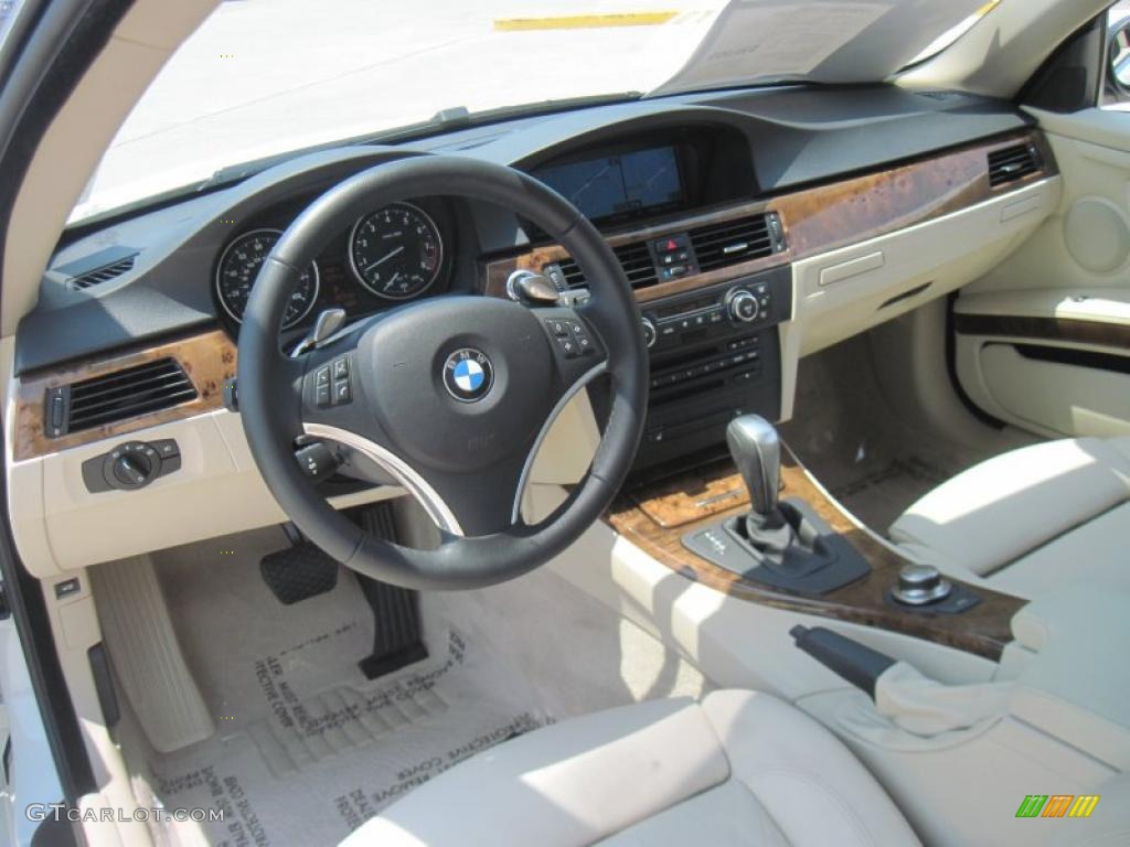 2008 3 Series 328i Coupe - Alpine White / Cream Beige photo #9