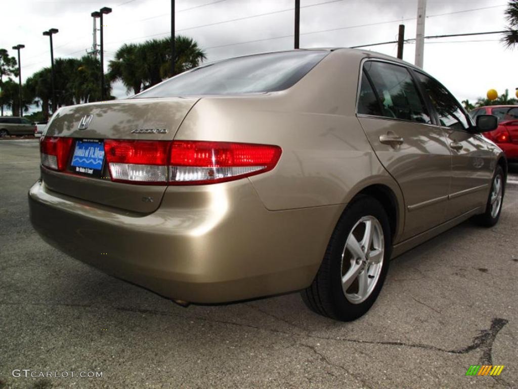 2003 Accord EX Sedan - Desert Mist Metallic / Ivory photo #3