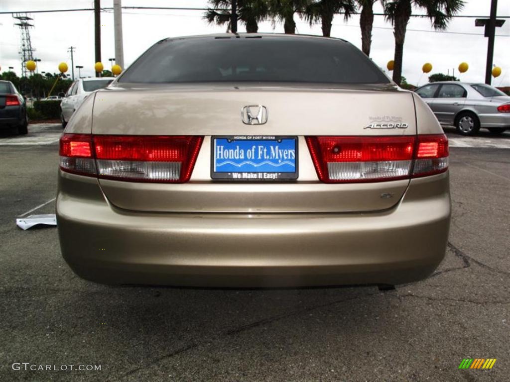 2003 Accord EX Sedan - Desert Mist Metallic / Ivory photo #4