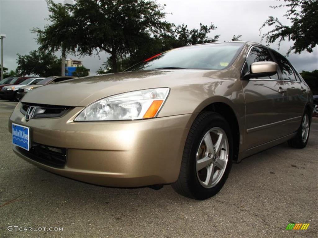 2003 Accord EX Sedan - Desert Mist Metallic / Ivory photo #6