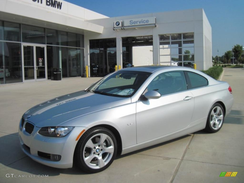 2008 3 Series 328i Coupe - Titanium Silver Metallic / Gray photo #1