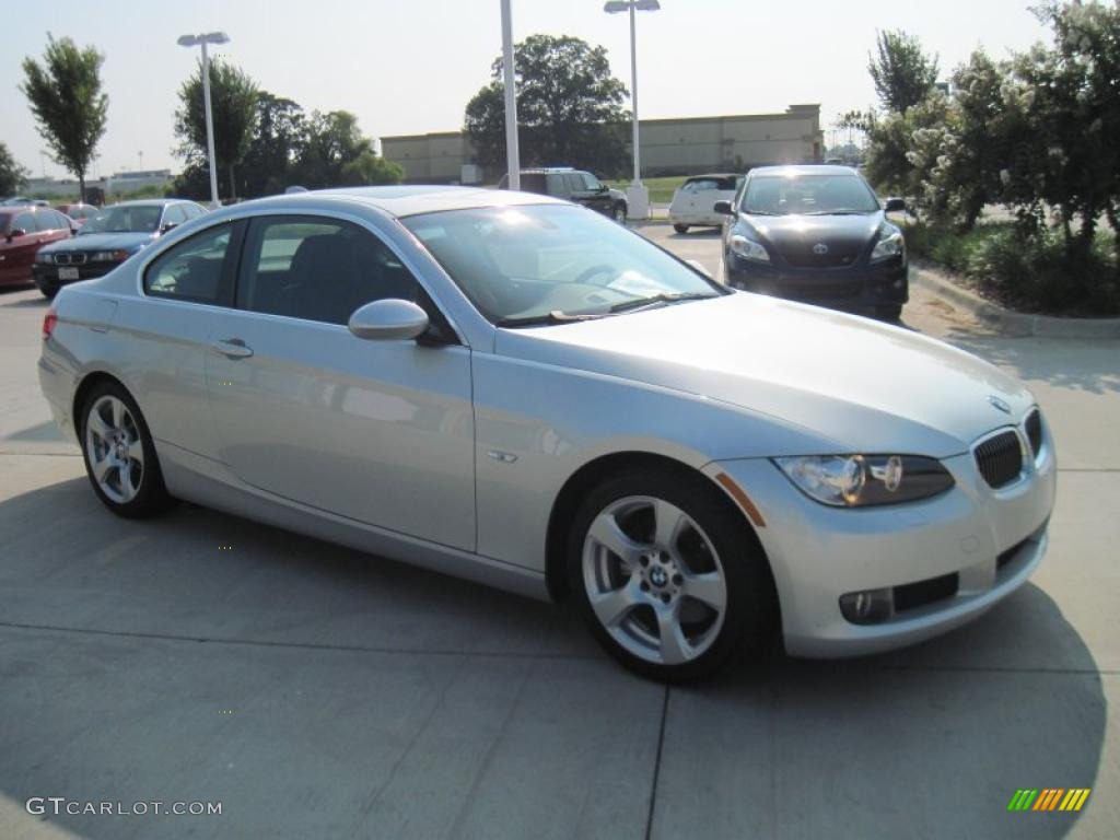 2008 3 Series 328i Coupe - Titanium Silver Metallic / Gray photo #2