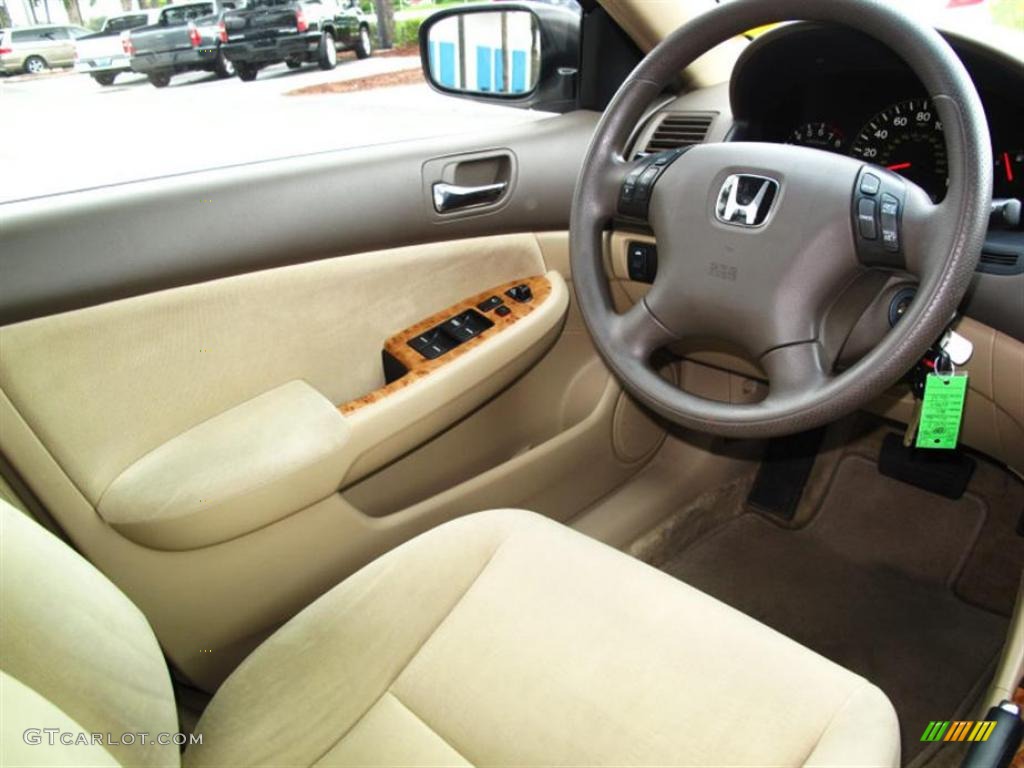2003 Accord EX Sedan - Desert Mist Metallic / Ivory photo #11