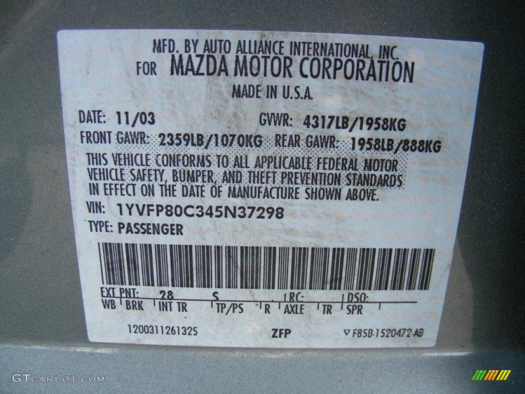 2004 MAZDA6 i Sedan - Sepang Green Metallic / Beige photo #31