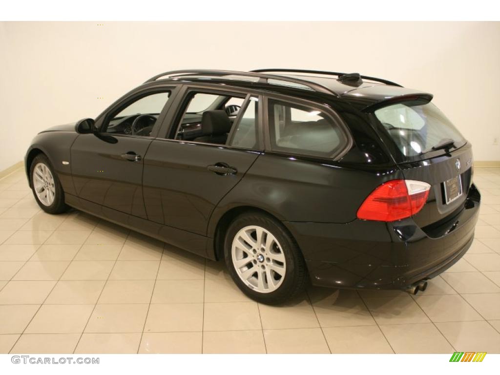 2007 3 Series 328xi Wagon - Jet Black / Black photo #5