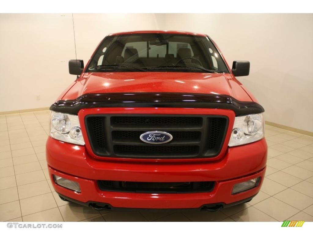 2004 F150 FX4 SuperCab 4x4 - Bright Red / Black/Medium Flint photo #2