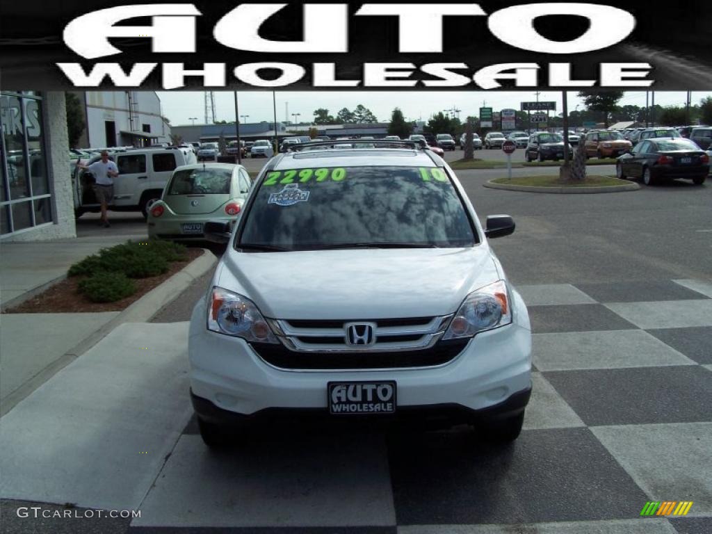 2010 CR-V EX - Taffeta White / Gray photo #2