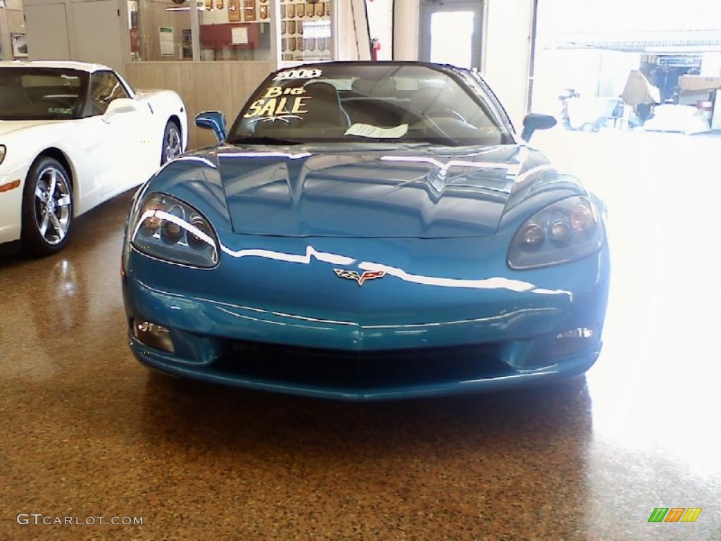 2008 Corvette Coupe - Jetstream Blue Metallic / Ebony photo #3