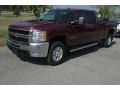 2008 Deep Ruby Red Metallic Chevrolet Silverado 3500HD LTZ Crew Cab 4x4  photo #40