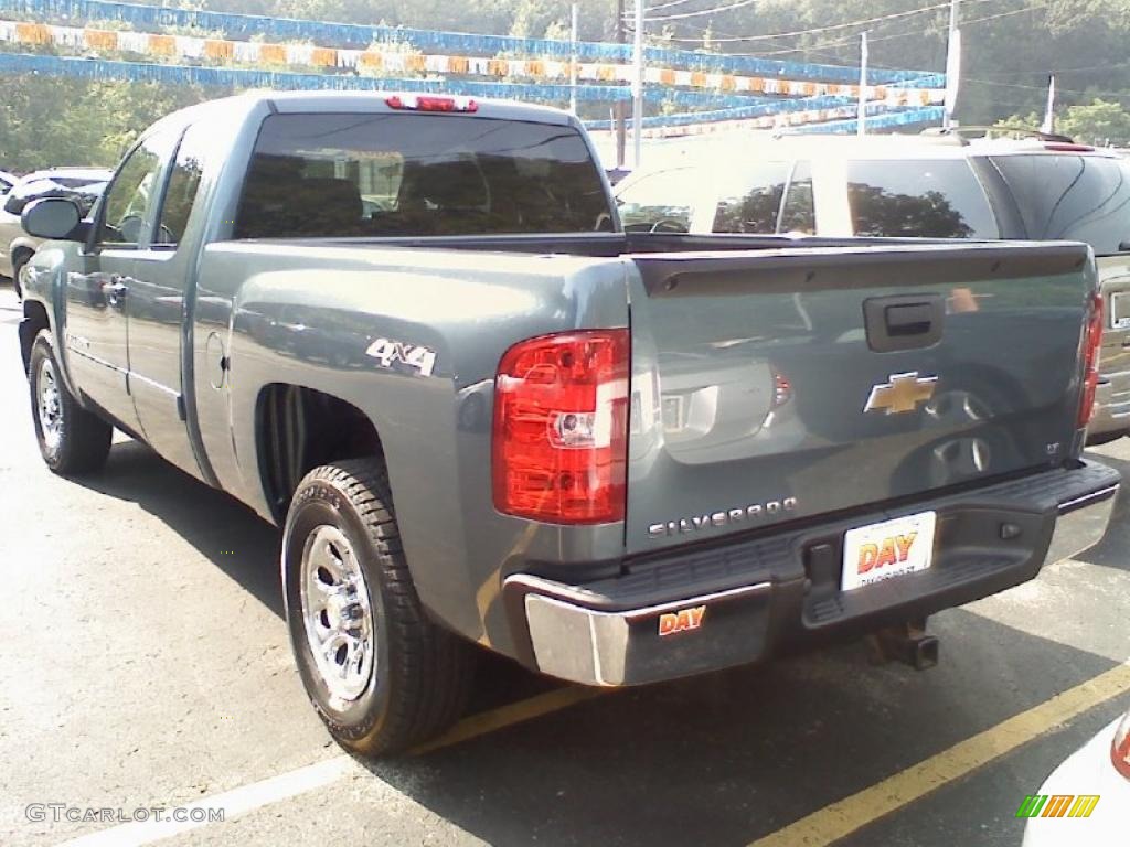 2007 Silverado 1500 LT Extended Cab 4x4 - Blue Granite Metallic / Ebony Black photo #4