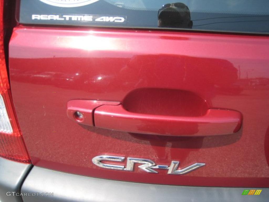 2002 CR-V LX 4WD - Chianti Red Pearl / Saddle photo #7