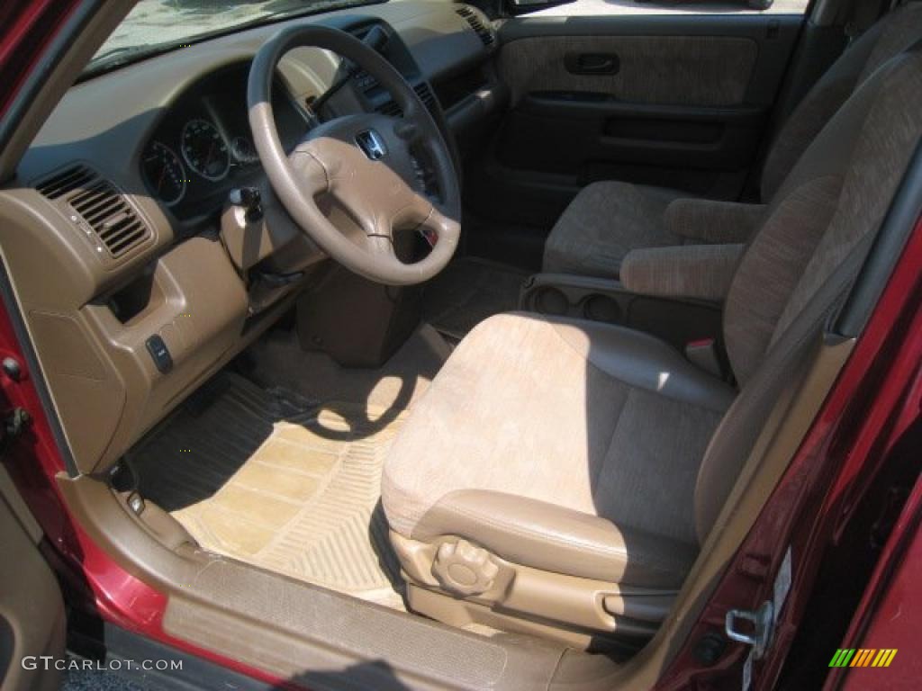 2002 CR-V LX 4WD - Chianti Red Pearl / Saddle photo #9